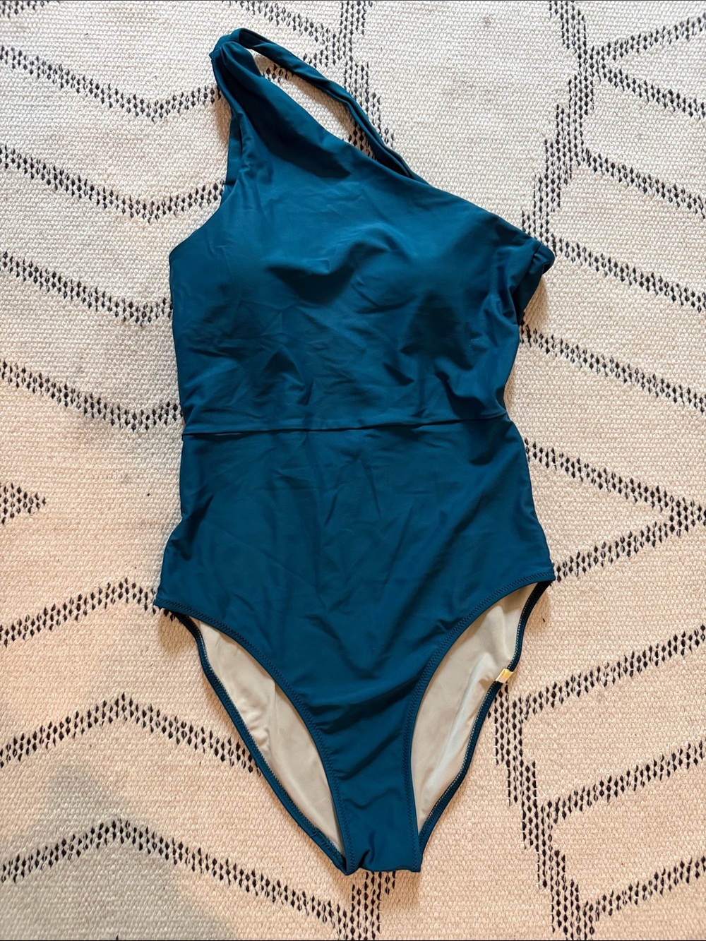 Summersalt the sidestroke One-Shoulder Teal Women’s One-Piece Swimsuit size 6